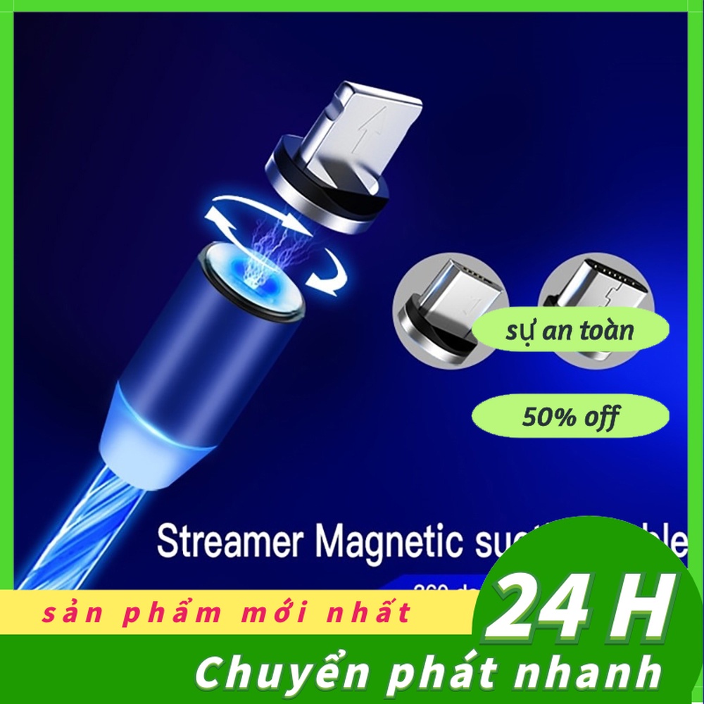 Dây Cáp Sạc Nhanh 3 Trong 1 Cổng USB/Type C/Micro/Android/Iphone 1M