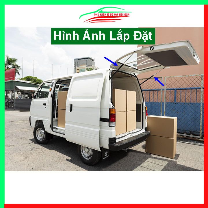 Bộ ty thủy lực ben hơi chống cốp sau Suzuki 5 tạ, Suzuki Blind Van, Su Cóc kèm phụ kiện lắp