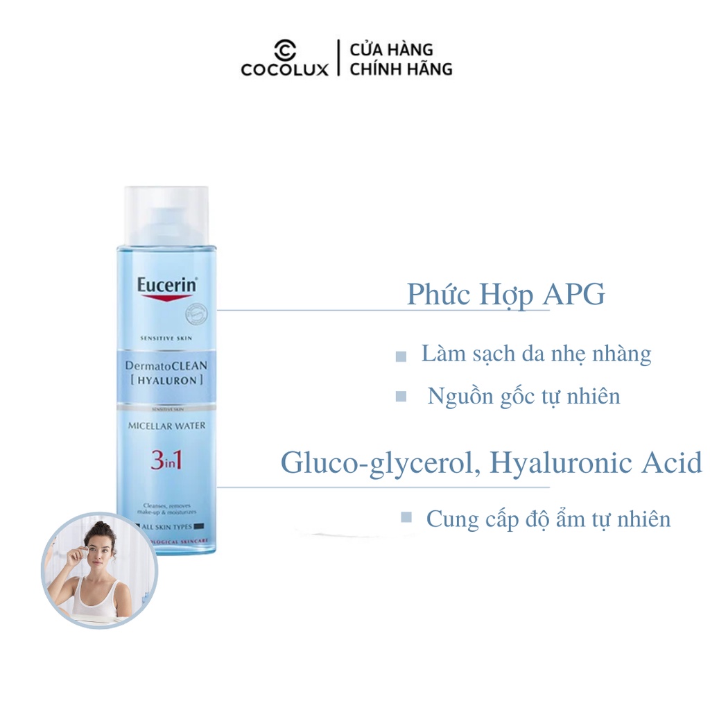 Nước Tẩy Trang Eucerin Dịu Nhẹ Cấp Ẩm 400ml