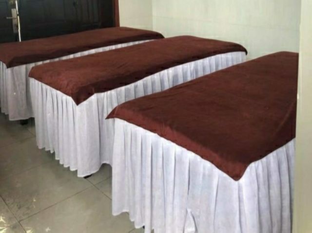 Ga trải giường spa tặng kèm vỏ gối cùng màu