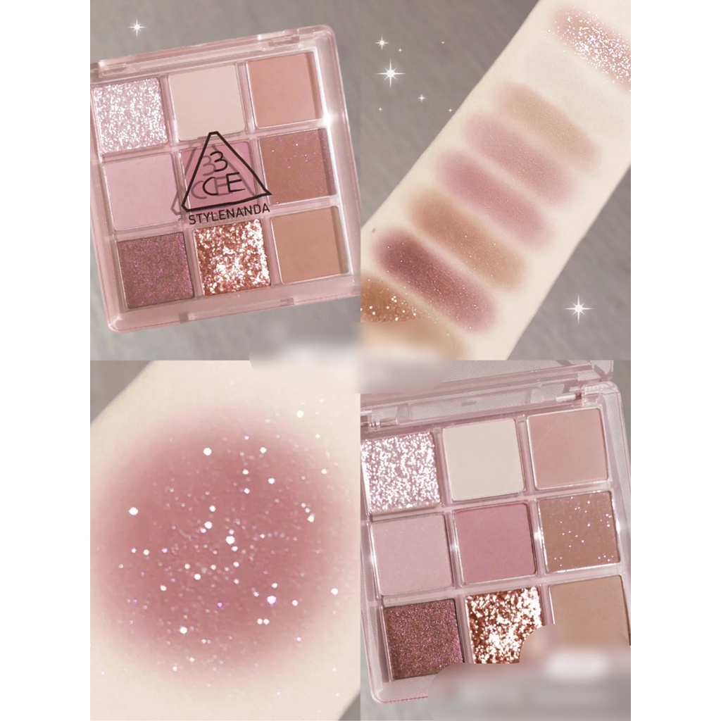 Màu Mắt 9 Ô 3CE Multi Eye Color Palette- Màu Some Def Vỏ Hồng