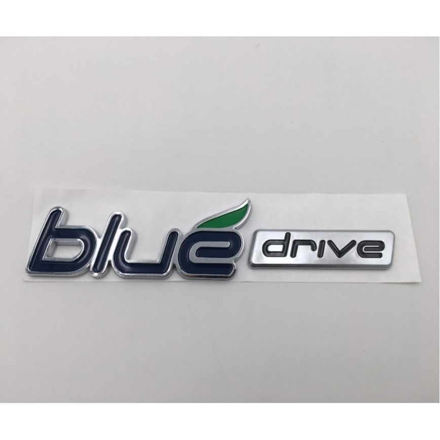 Logo 3D chữ nổi BLUE DRIVE cho xe  HYUNDAI
