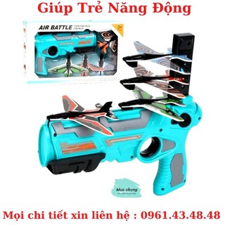 Đồ chơi súng phóng máy bay ⚡FreeShip⚡ Đồ chơi vận động ngoài trời cho bé