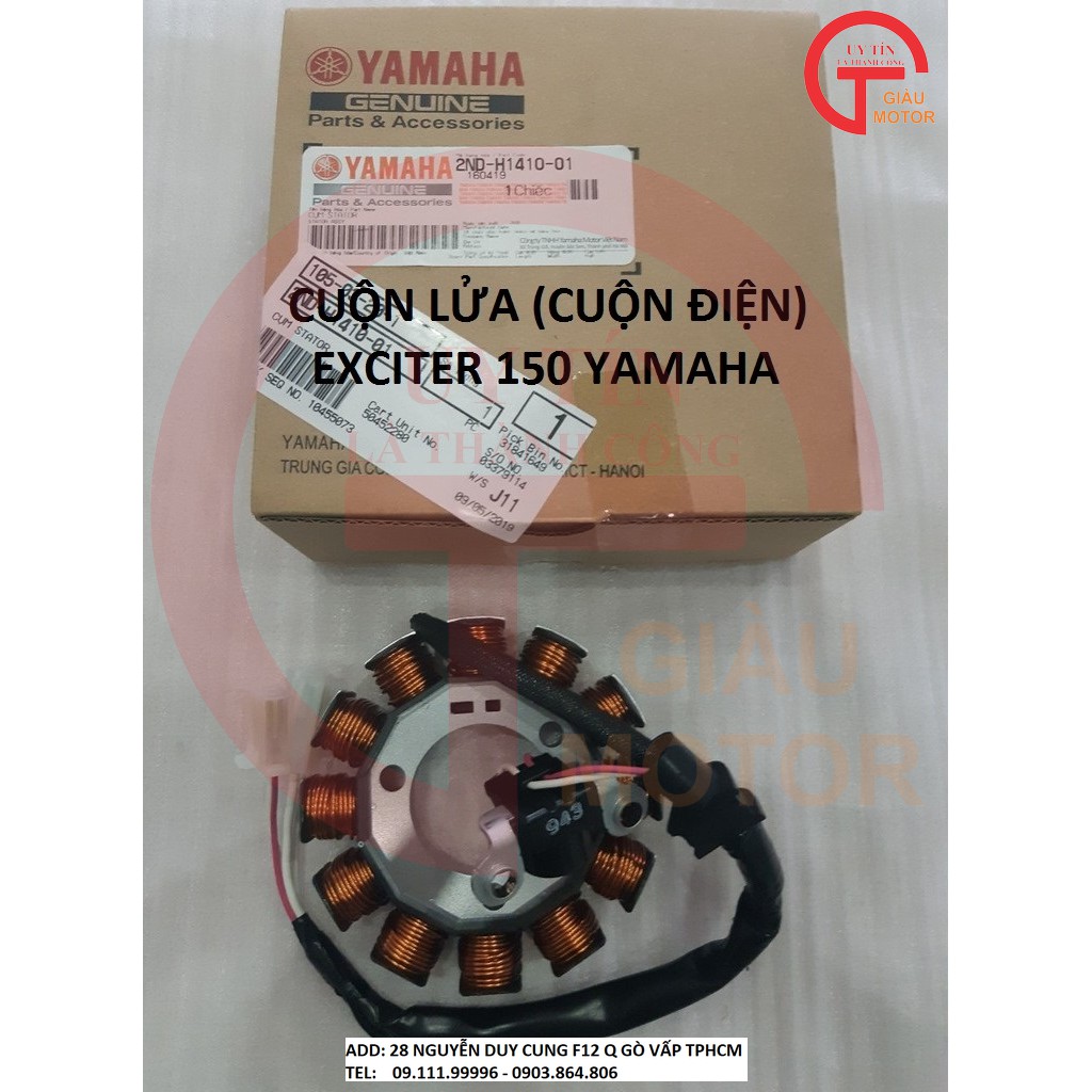 YAMAHA OD - CỤM STATOR - CUỘN LỬA (CUỘN ĐIỆN) EXCITER 150 YAMAHA