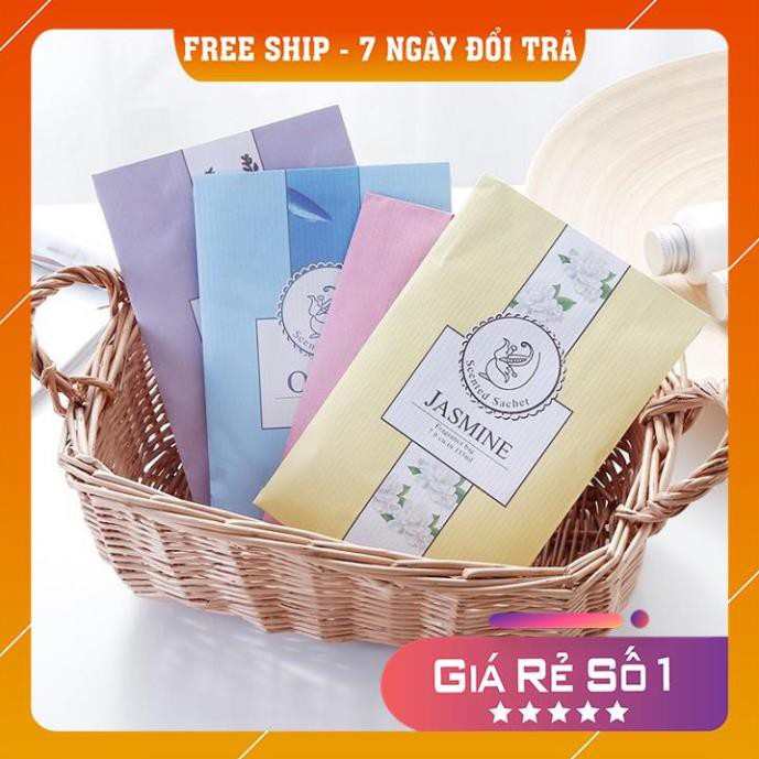[ freeship - bảo hành đổi trả ] Túi thơm hương thảo mộc thiên nhiên mẫu mới vỏ màu (FB02) bibi90