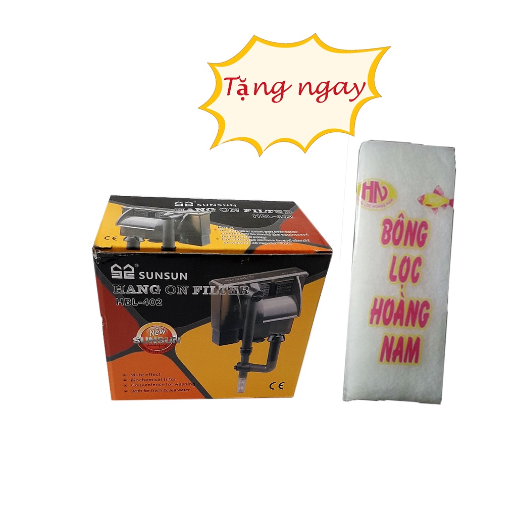 Lọc thác sunsun HBL 402 cho bể cá dài 30 - 35 cm