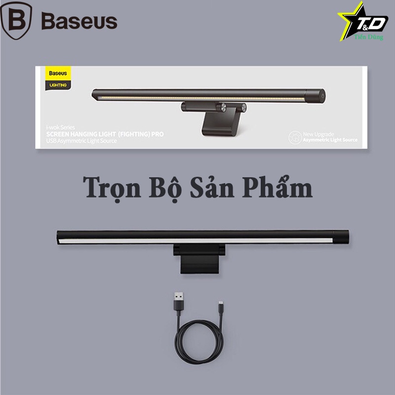 Đèn Treo Màn Hình Bảo Vệ Mắt Baseus i-work Pro bản DGIWK-B01 (Youth) và bản DGIWK-P01 (PRO)Chống Cận Chống Ánh Sáng Xanh