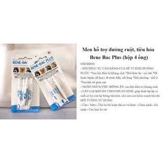 Men hỗ trợ đường ruột tiêu hóa Bene Bac Plus ống 15gr