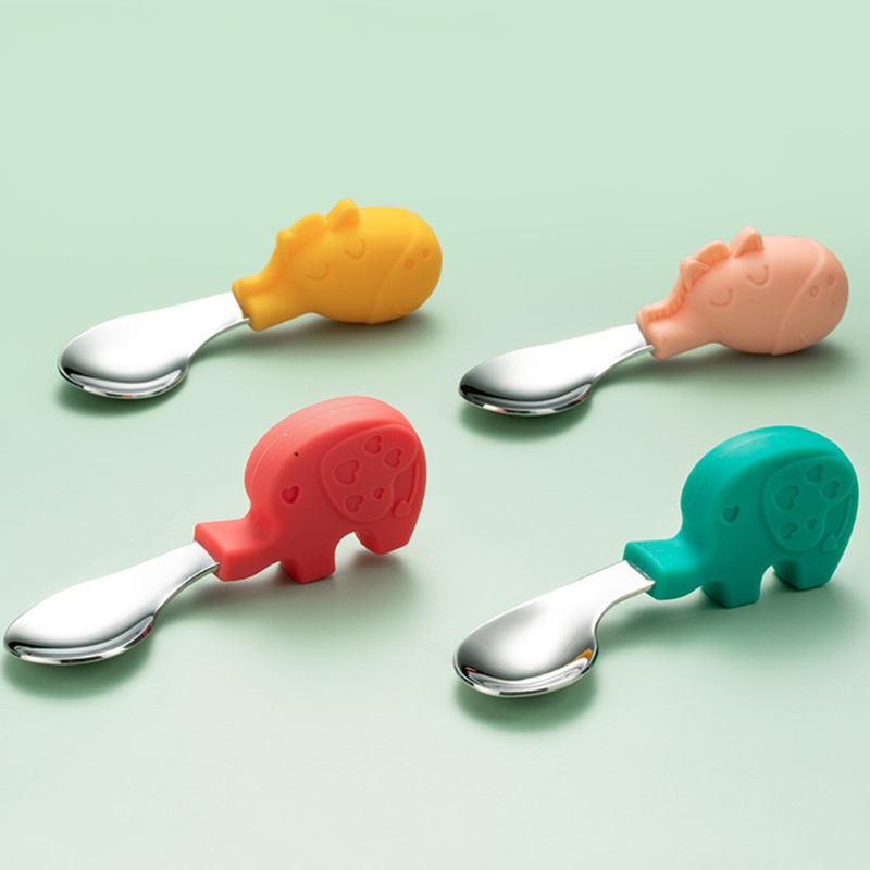 Bộ 2 Món Muỗng Nĩa Bằng Thép Không Gỉ Cho Trẻ Em