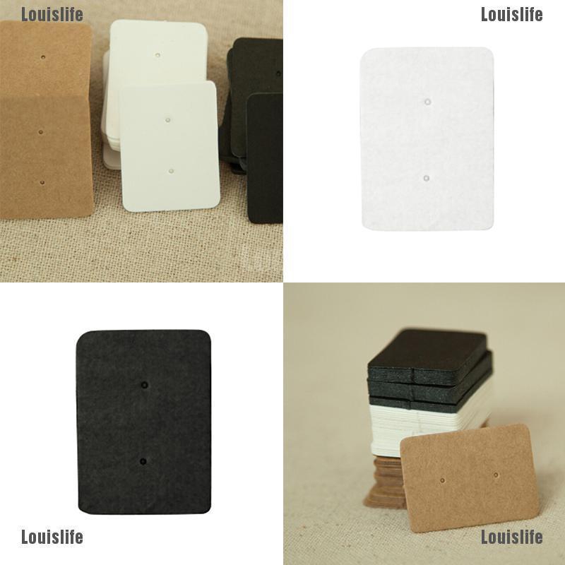 Set 50 Thẻ Giấy Kraft Treo Khuyên Tai Trưng Bày Chuyên Nghiệp