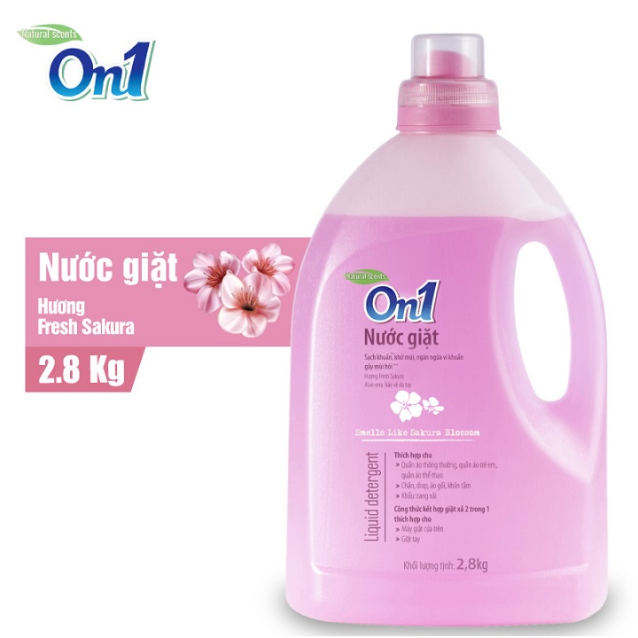 Nước giặt On1 hương Fresh Sakura 2.8Kg (NGS2)