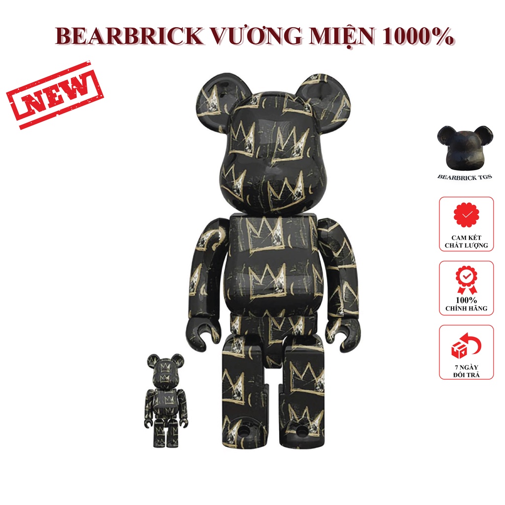 BEARBRICK, Tượng BEARBRICK, Gấu BEARBRICK, Gấu Bạo Lực, BEARBRICK 1000% cao 80cm Vương Niệm siêu đẹp