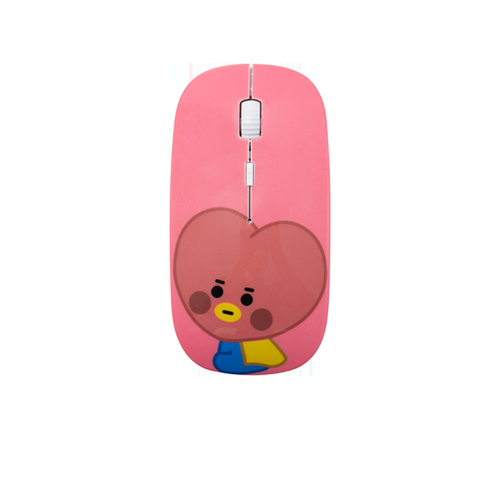 Chuột Không Dây Hình Bt21 Dễ Thương