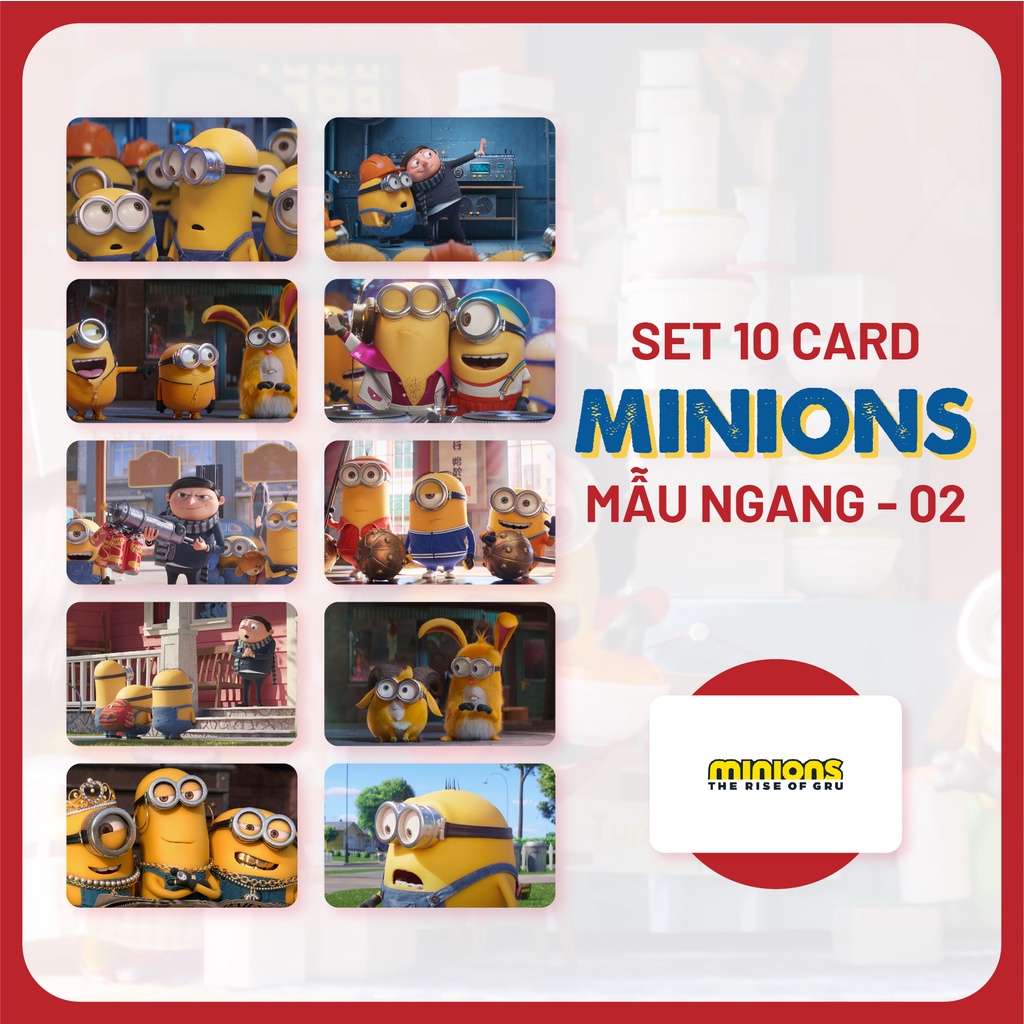Sum.mer - CARD BO GÓC MINIONS The Rise of Gru 55x88mm mới nhất