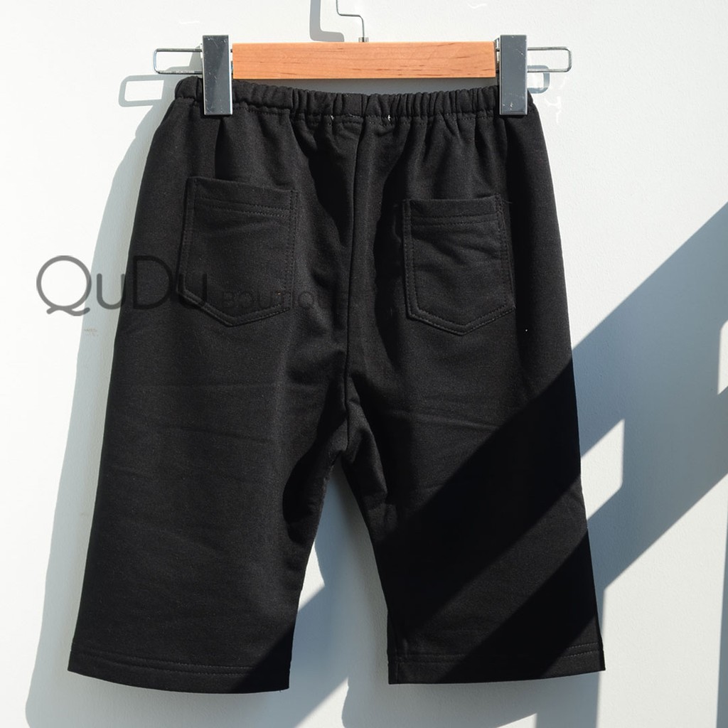 Hàng Thiết Kế QuDu Quần Short Thun Lửng Biker Ngố Màu Đen/ Da Bóng Chất Thun Dày Dặn Chất Đẹp Made In Việt Nam | BigBuy360 - bigbuy360.vn