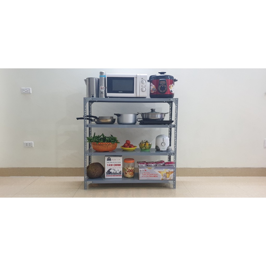 Giá kệ bếp đựng đồ gia dụng đa năng,kệ để lò vi sóng vật dụng trong bếp sắp xếp nhà cửa gọn gàng loại 4 tầng rộng 40cm