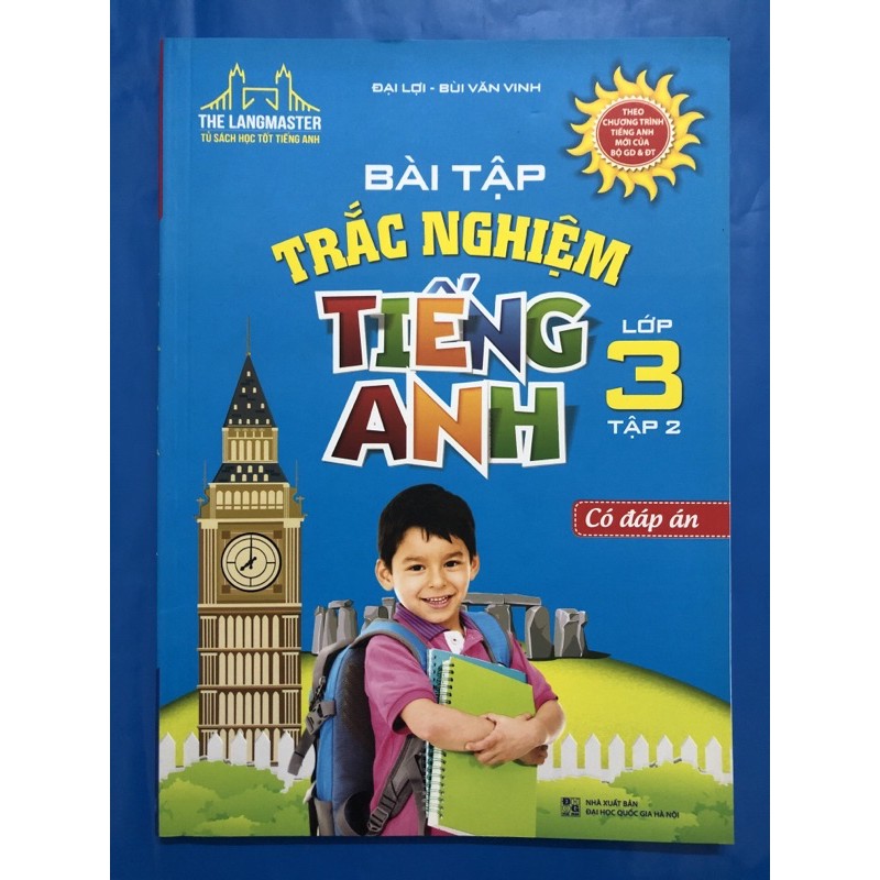 Sách - Bài tập trắc nghiệm tiếng anh lớp 3 (Combo 2 tập)