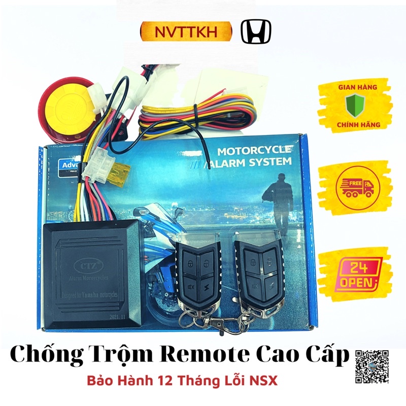 Bộ khoá chống trộm 2 Remote Ferry CTZ Yamaha