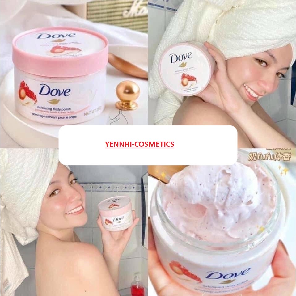 [Set 2 LỌ] Tẩy Da Chết Body Dove Exfoliating Body Polish Bản Trung