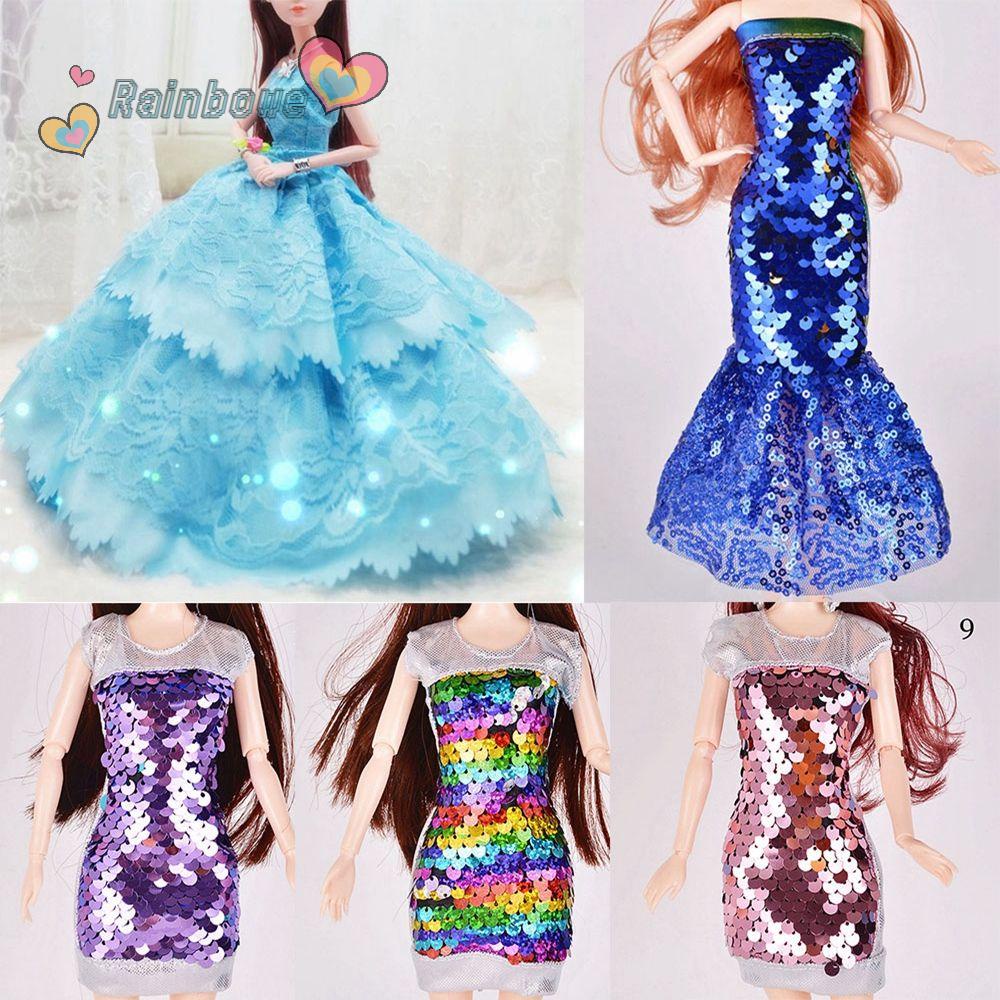 RAINBOW  Dolls Dress  Doll Accessories Casual Wear 30cm Kids Gift Toy  Girl Clothes