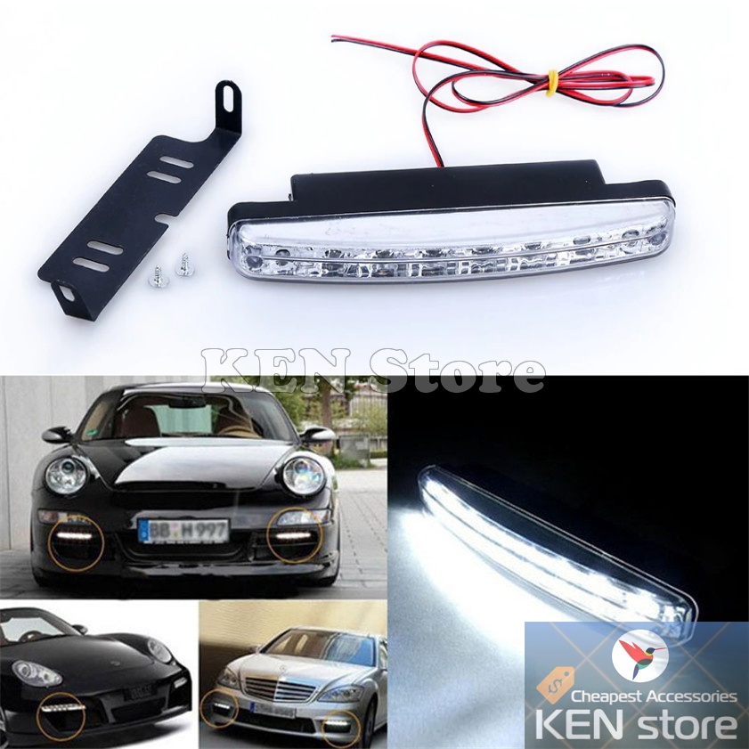 Đèn led audi demi làm đèn đi ban ngày DRL 8 chip led