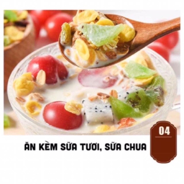 [HÀNG CHUẨN] Combo 2 hộp ngũ cốc giảm cân tăng cân mix hạt và hoa quả