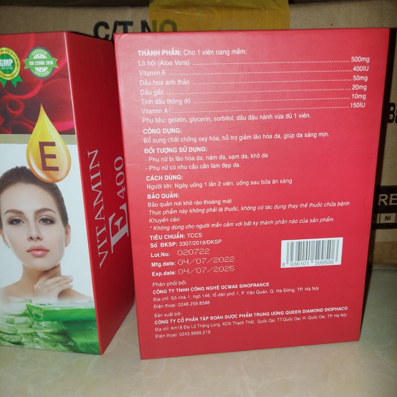 Vitamin E 400 -Hộp 30 viên