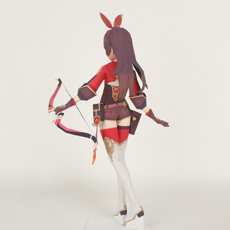 Mô hình giấy anime girl Anime Game  Amber