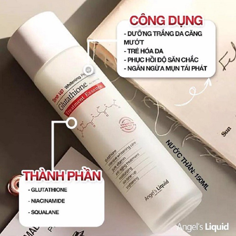 Nước Thần Giúp Trắng Da, Làm Mờ Thâm 7Day Angel's Liquid Tone Up Whitening Program Treatment Essence 150ml