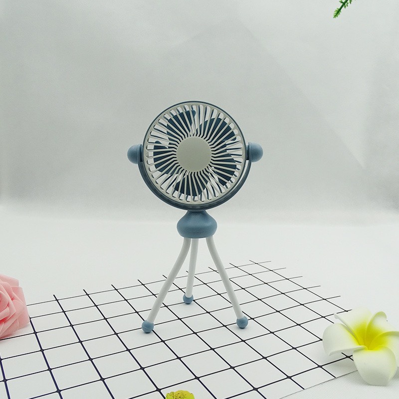 Quạt cầm tay mini tích điện, có thể gập gọn để bàn, pin siêu bền