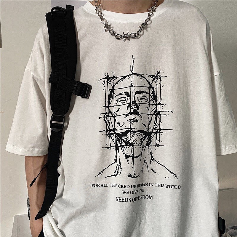 Áo thun tay lỡ form rộng unisex HM1986 3150