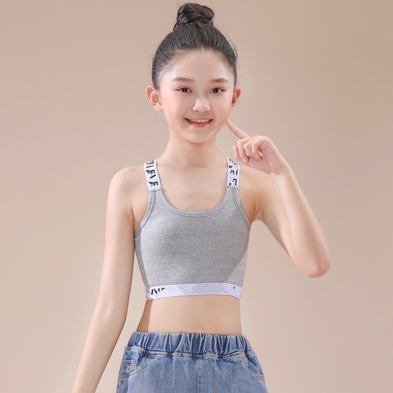 Mới Áo Lót Hai Dây Chất Liệu Cotton Cao Cấp Thời Trang Dành Cho Bé Gái