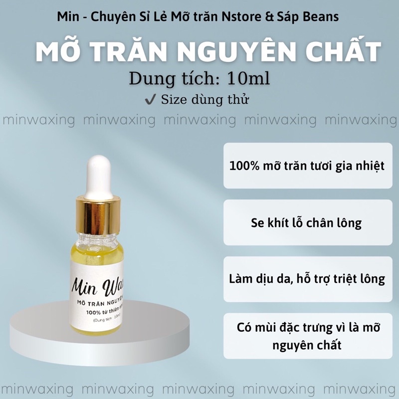 LỌ MỠ TRĂN TRIỆT LÔNG 10Ml