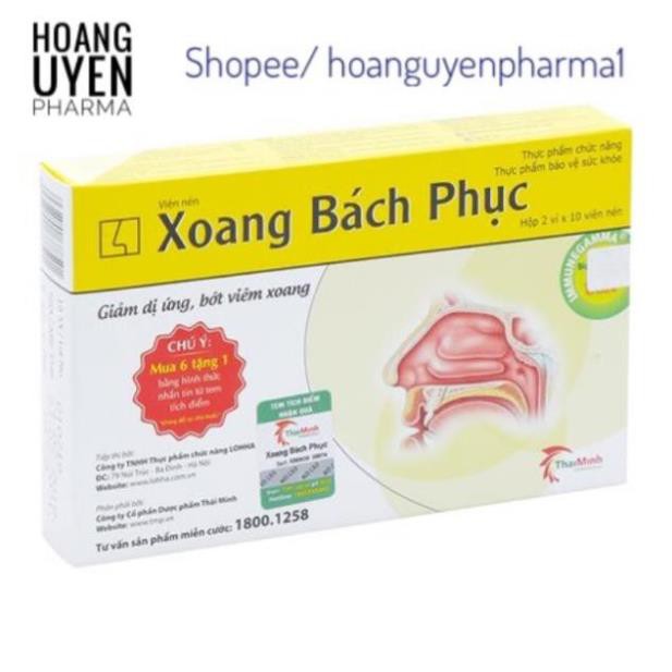 [Tích điểm chính hãng] Xoang Bách Phục - Hộp 20 viên