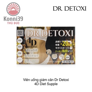 Viên uống giảm cân thải độc dr detoxi 4d nhật bản