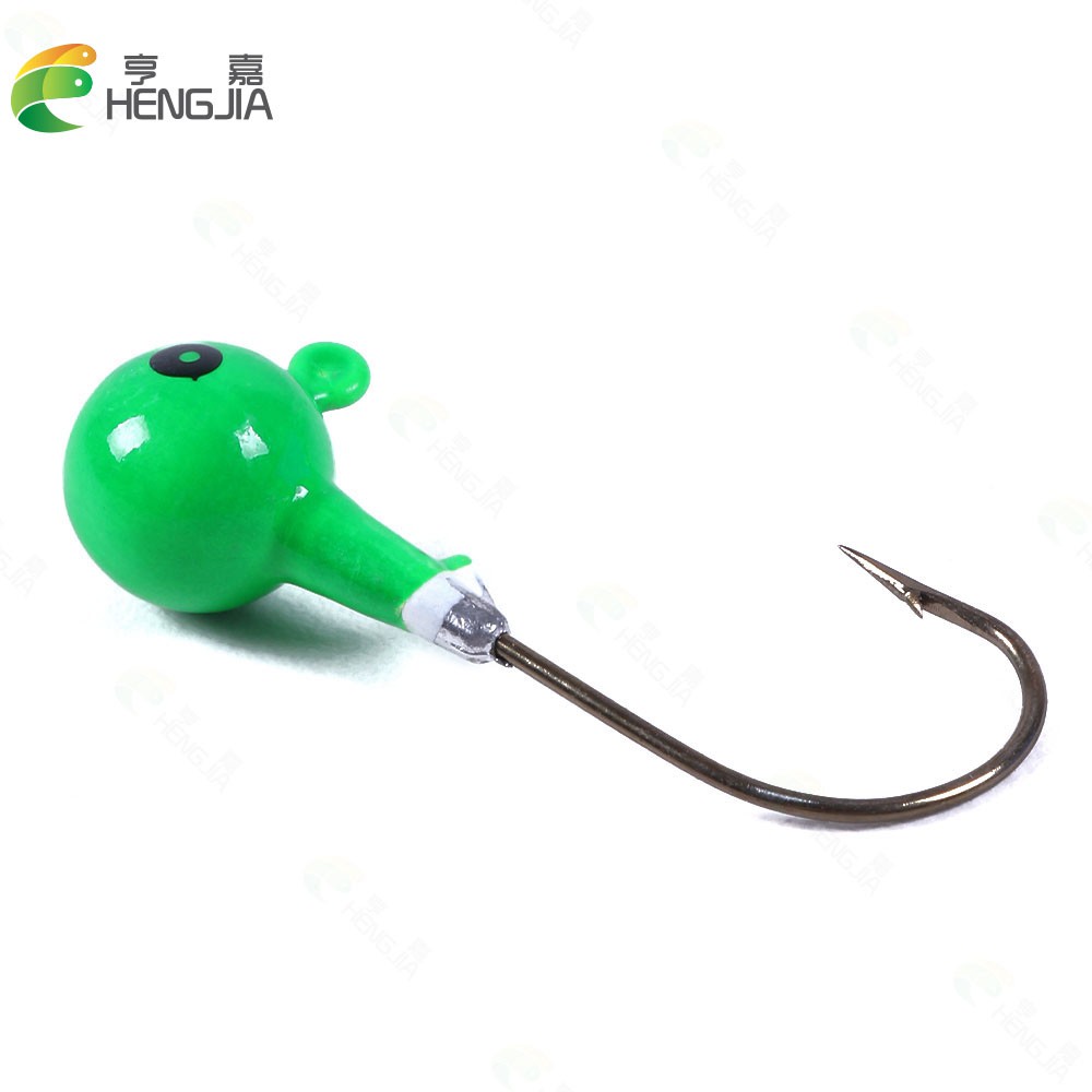 Bộ 5 Lưỡi Câu Cá Đầu Chì Hình Cá Chất Liệu Thép Cacbon Chất Lượng Cao 7g