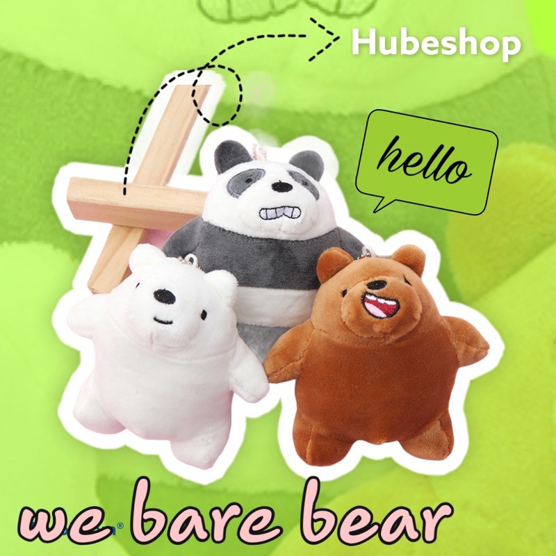 Móc khoá ba chú Gấu We bare bear hoạt hình