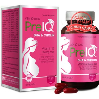 THUỐC BỔ CHO BÀ BẦU PreIQ BỔ SUNG DHA & CHOLIN, VITAMIN VÀ KHOÁNG CHẤT