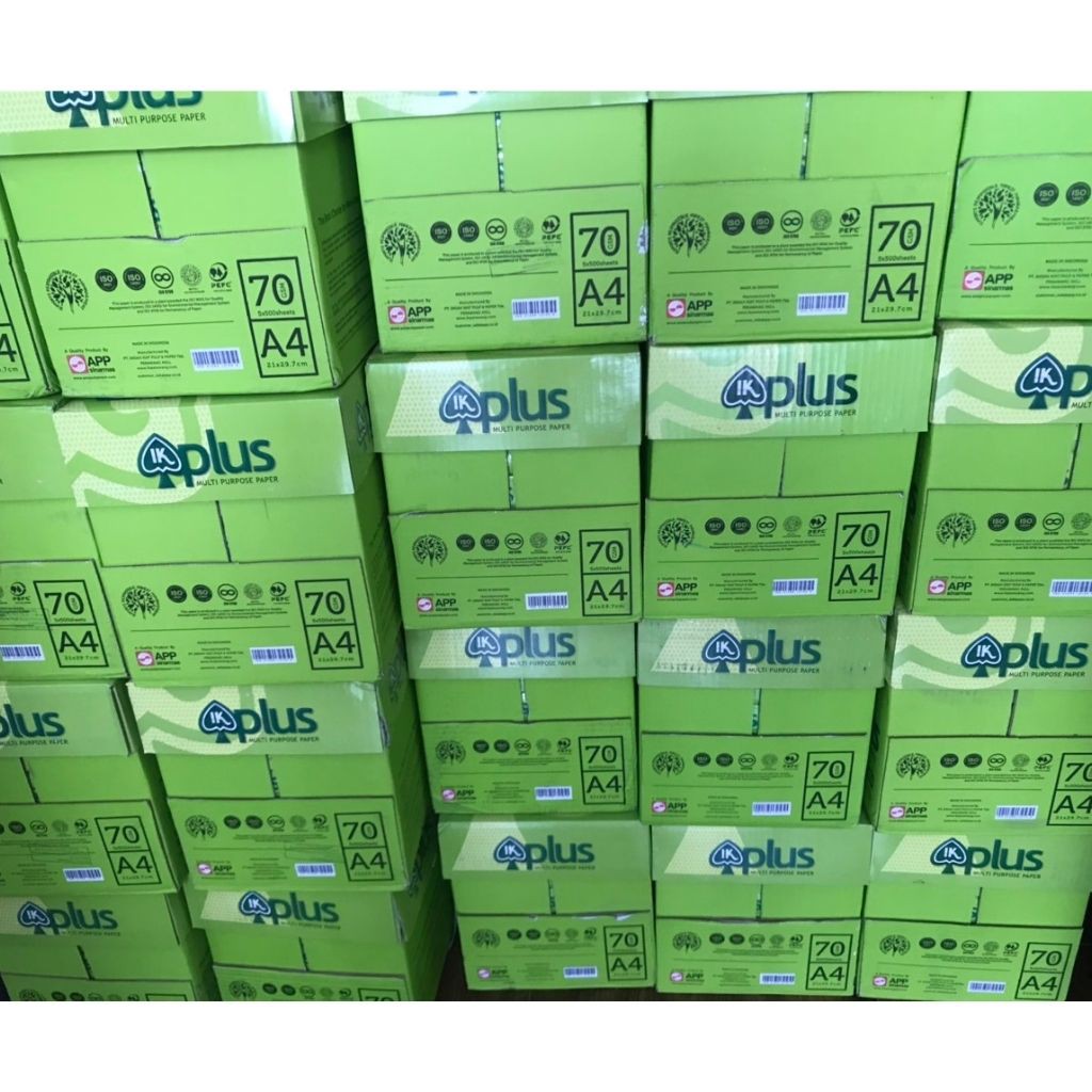 Giấy in IK Plus, giấy in, A4/A5, 70gsm chất lượng, giá rẻ, uy tín (1ream 500 tờ)