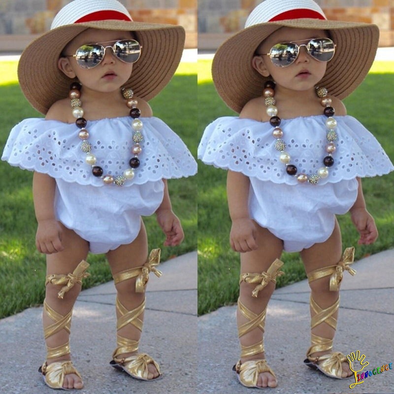 ❤XZQ-Newborn Infant Baby Girl Bodysuit Lace Romper Jumpsuit Outfit Sunsuit Clothes