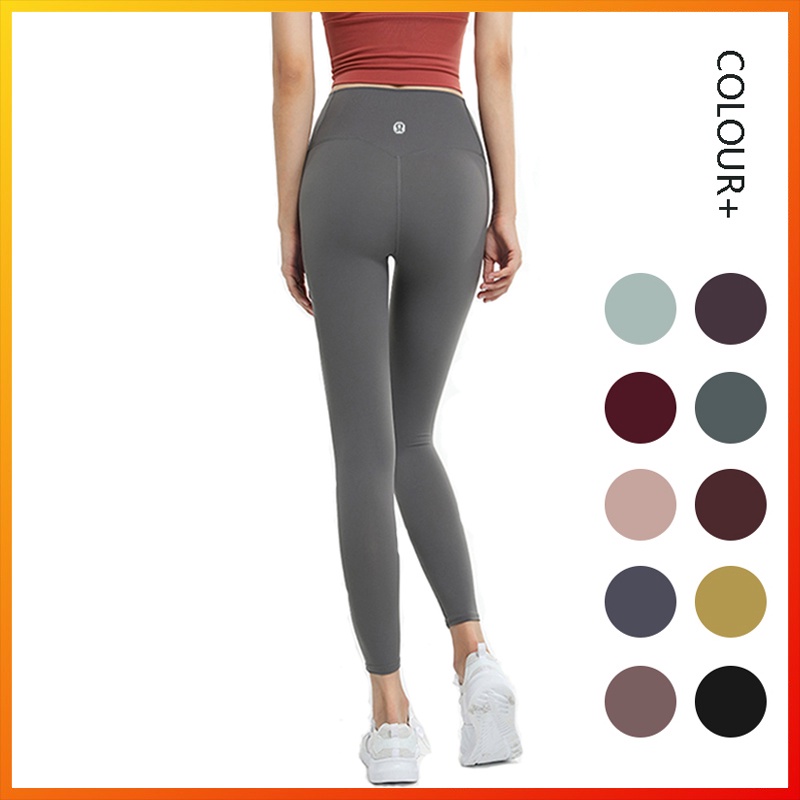 Lululemon Mới Quần Legging Thể Thao Lưng Cao 11 Màu Dành Cho Nữ 032