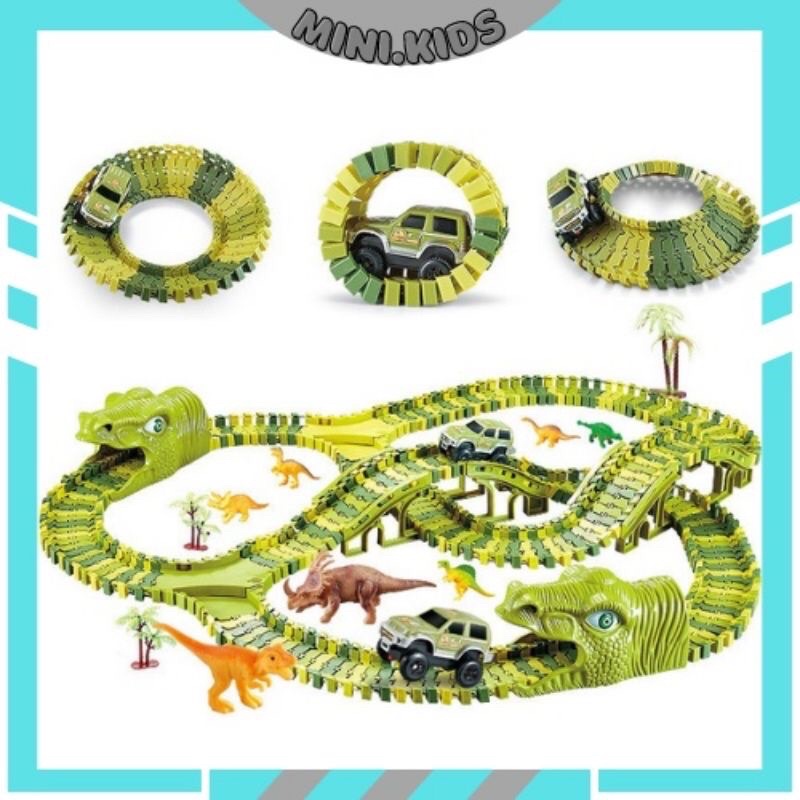 Bộ lắp ráp đường ray Khủng Long cỡ lớn 260pcs