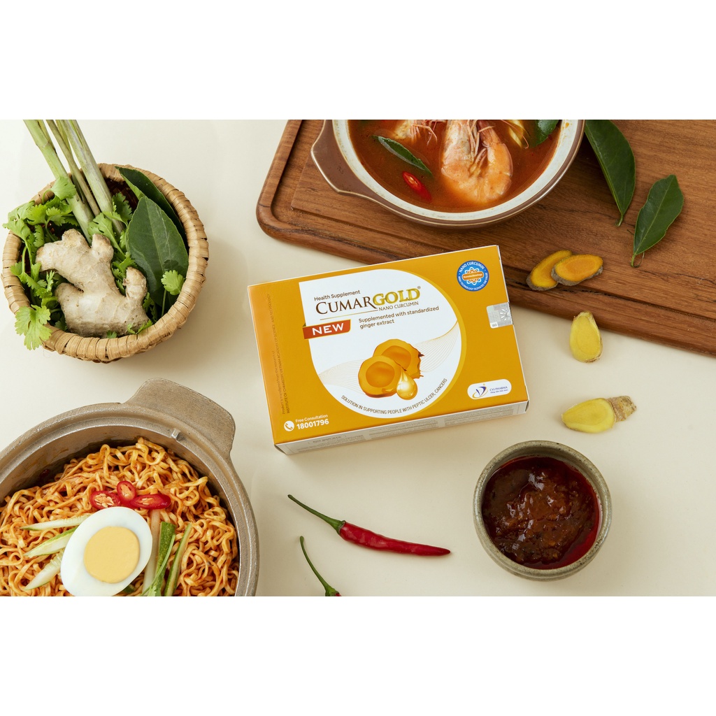 Viên nang mềm tinh chất nghệ Cumargold hỗ trợ viêm loét dạ dày tá tràng hộp 3 vỉ x 10 viên