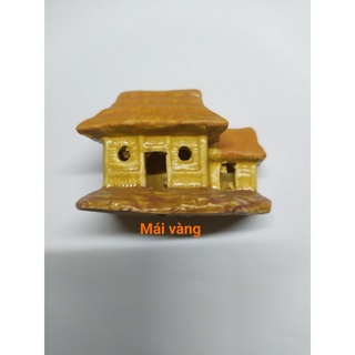 [Chọn mẫu] Tiểu cảnh Nhà Lá Mini gốm Trang Trí Hổ Cá, Bể Cá-Hòn Non Bộ,..