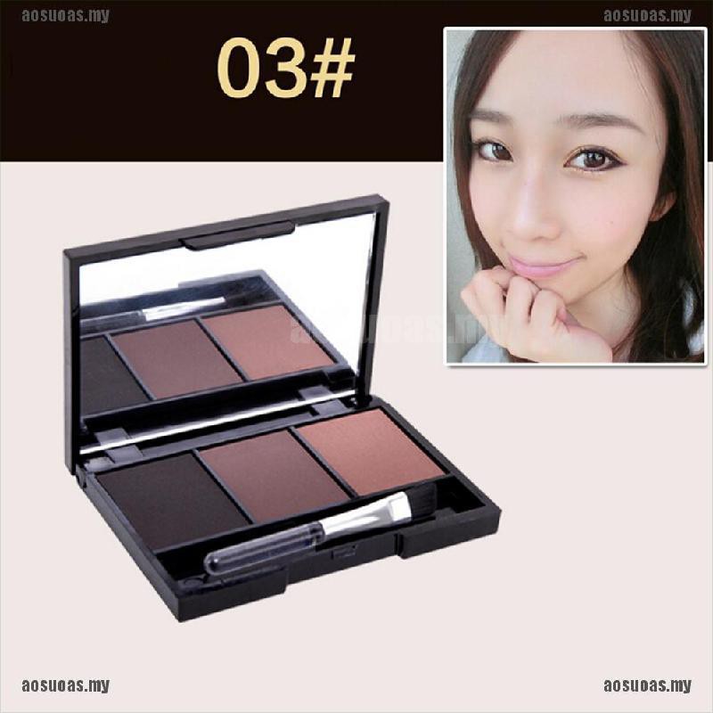 (hàng Mới Về) Bảng Phấn Kẻ Lông Mày 3 Màu Sắc Lâu Trôi Trang Điểm Chuyên Nghiệp | BigBuy360 - bigbuy360.vn