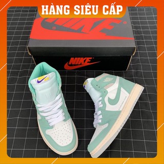 Siêu Cấp_ giày sneaker JD cổ cao (trắng xanh)