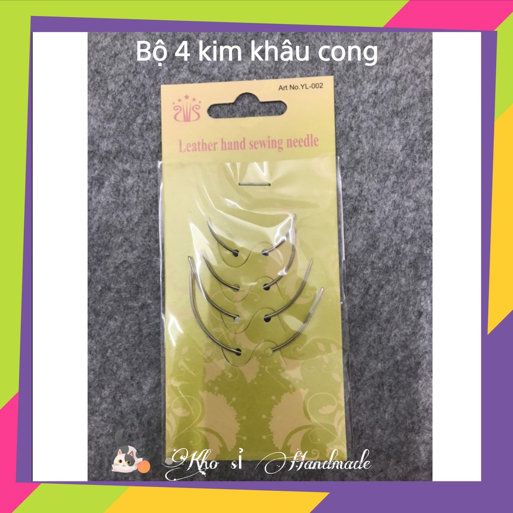 Set 4 kim khâu cong