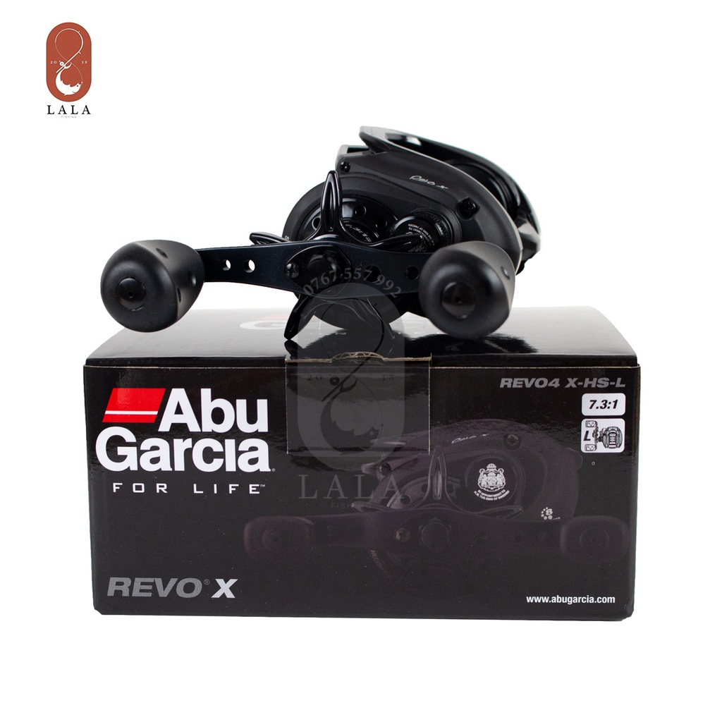 Máy câu ngang Abu Garcia Revo4 X-HS-L tay trái