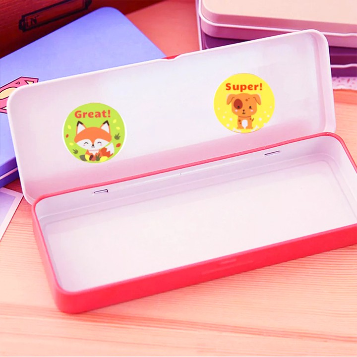 Cuộn 500 sticker khen thưởng tiếng Anh khích lệ tinh thần học tập cho bé yêu với nhiều họa tiết BBShine - ST013