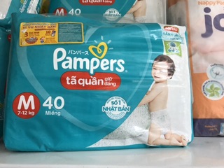 Bỉm Pamper quần M40/L36/XL32